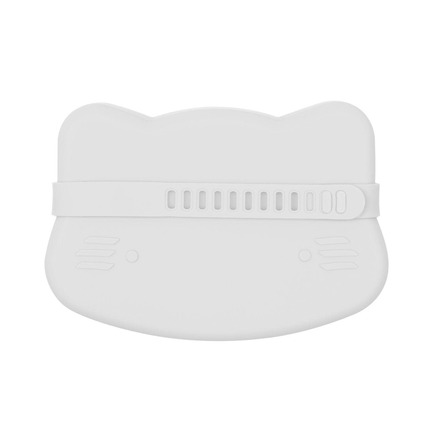 We Might Be Tiny Cat Silicone Bowl and Plate Snackie Light Grey WMBT-TICS05