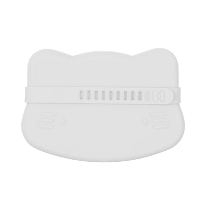 We Might Be Tiny Cat Silicone Bowl and Plate Snackie Light Grey WMBT-TICS05