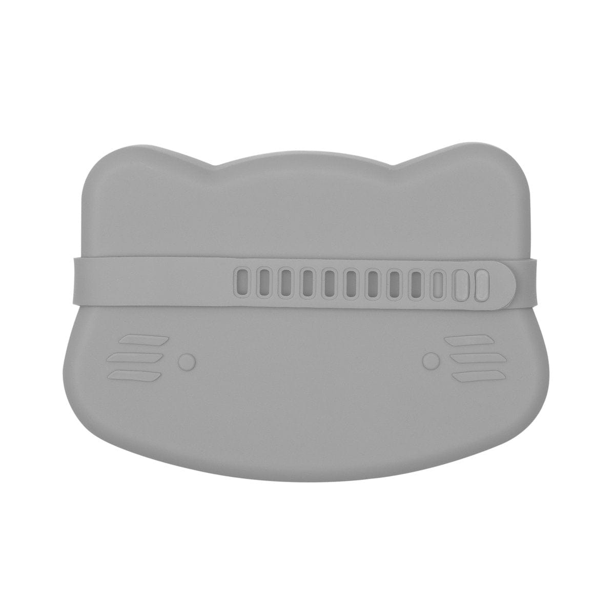 We Might Be Tiny Cat Silicone Bowl and Plate Snackie Grey WMBT-TICS07