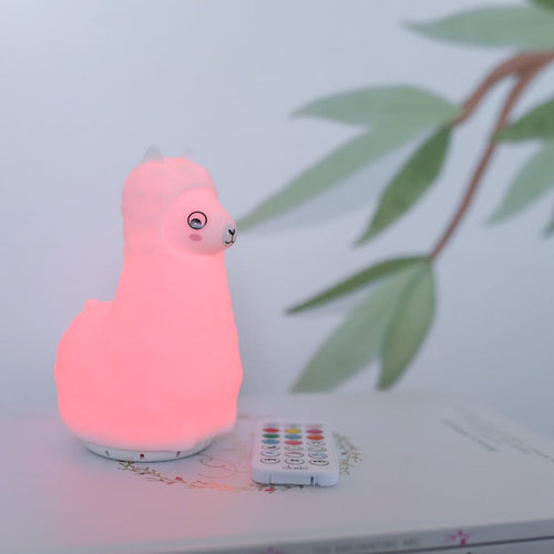 Duski LED Llama Silicone Rechargeable Night Light Bluetooth Speaker Duski LED Llama Silicone Rechargeable Night Light Bluetooth Speaker 