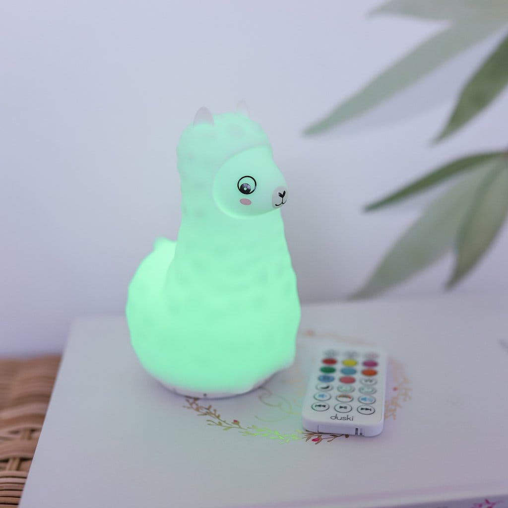 Duski LED Llama Silicone Rechargeable Night Light Bluetooth Speaker Duski LED Llama Silicone Rechargeable Night Light Bluetooth Speaker 