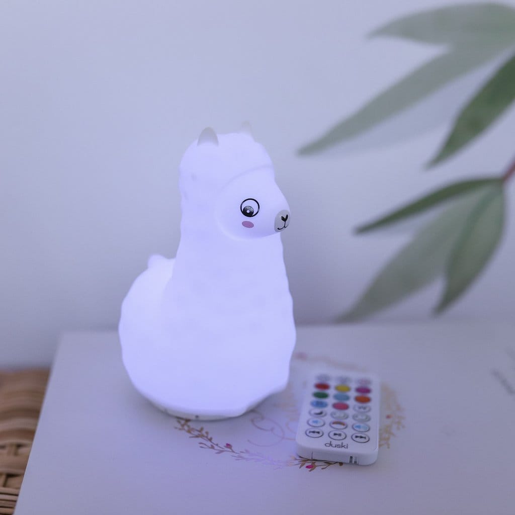 Duski LED Llama Silicone Rechargeable Night Light Bluetooth Speaker Duski LED Llama Silicone Rechargeable Night Light Bluetooth Speaker 