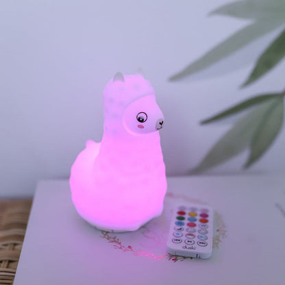 Duski LED Llama Silicone Rechargeable Night Light Bluetooth Speaker Duski LED Llama Silicone Rechargeable Night Light Bluetooth Speaker 