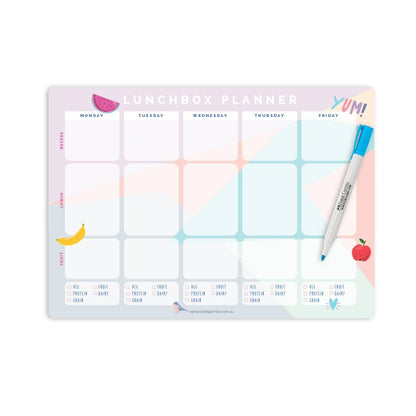 Sprout and Sparrow Write On A4 Magnetic Lunchbox Planner Sprout and Sparrow Write On A4 Magnetic Lunchbox Planner 