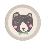 Love Mae Small Bamboo Plates 4pk | Mama and Papa Bear Love Mae Small Bamboo Plates 4pk | Mama and Papa Bear 