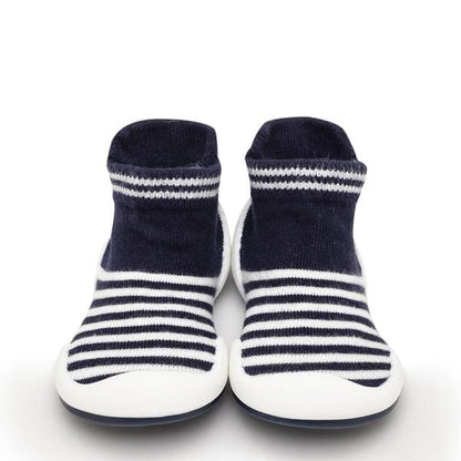 Komuello Marine Boy Baby Rubber Sole Sock Shoes Komuello Marine Boy Baby Rubber Sole Sock Shoes 