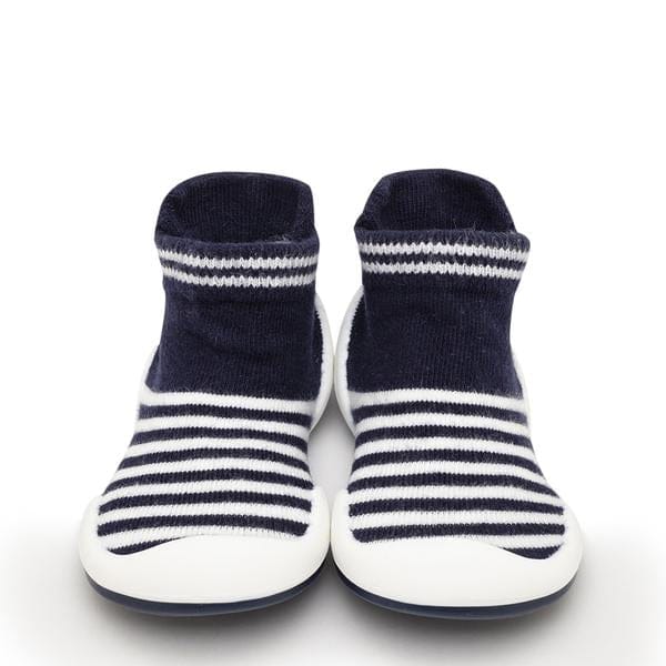 Komuello Marine Boy Baby Rubber Sole Sock Shoes Komuello Marine Boy Baby Rubber Sole Sock Shoes 
