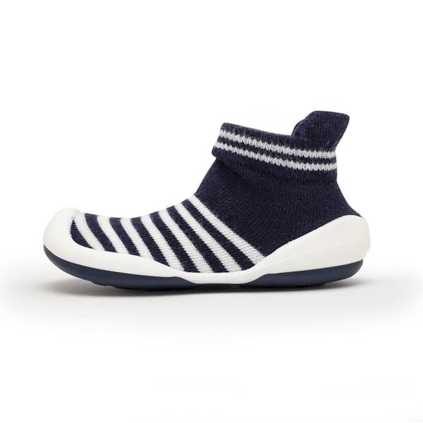 Komuello Marine Boy Baby Rubber Sole Sock Shoes Komuello Marine Boy Baby Rubber Sole Sock Shoes 