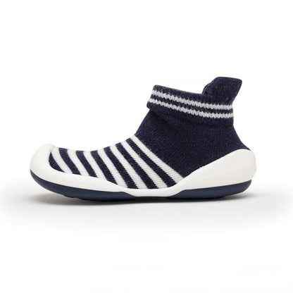 Komuello Marine Boy Baby Rubber Sole Sock Shoes Komuello Marine Boy Baby Rubber Sole Sock Shoes 