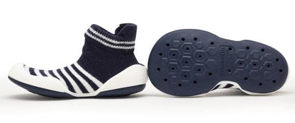 Komuello Marine Boy Baby Rubber Sole Sock Shoes Komuello Marine Boy Baby Rubber Sole Sock Shoes 