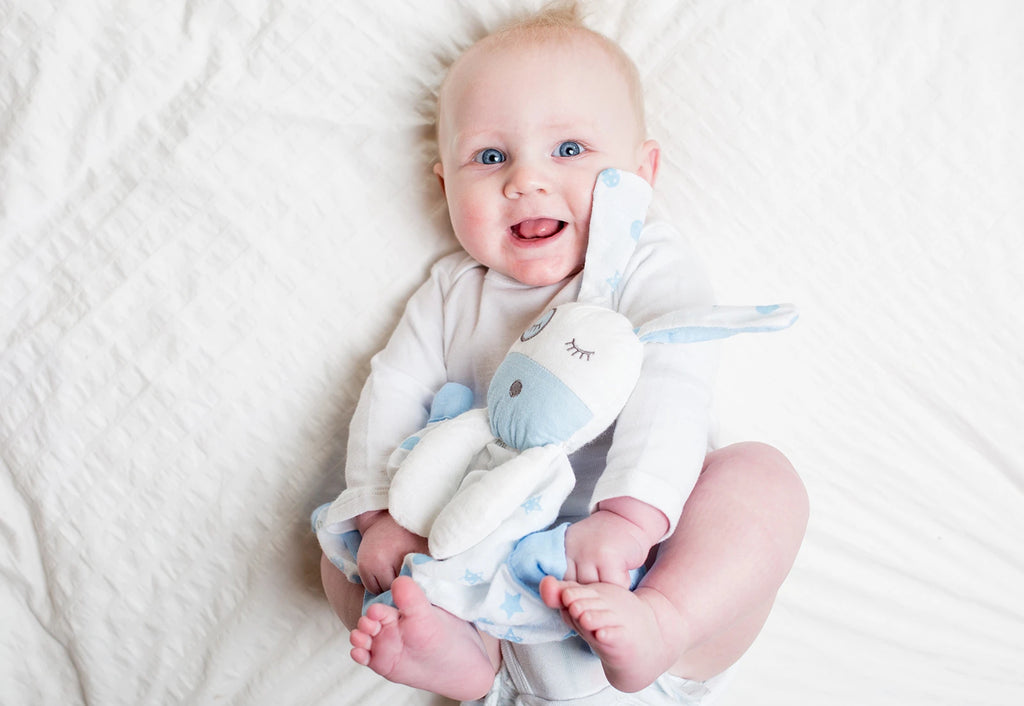 Lulujo Muslin Cotton Animal Lovey Lulujo Muslin Cotton Animal Lovey 