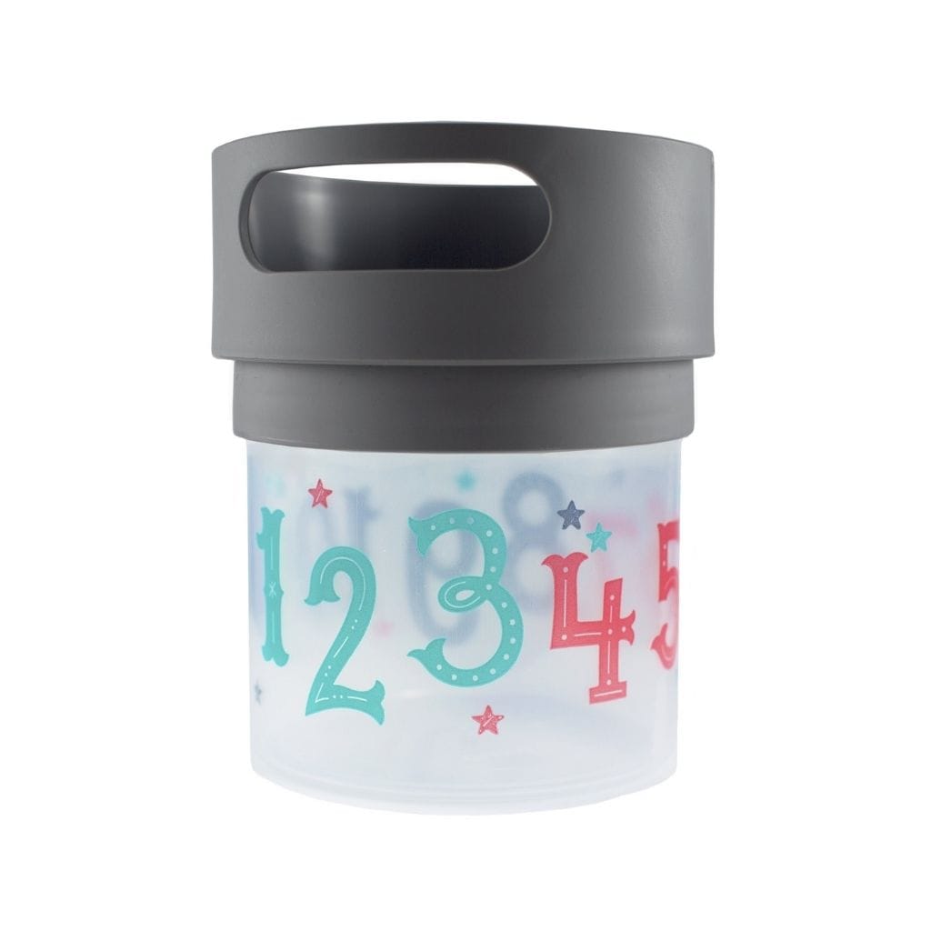 Munchie Mug Spill Proof Toddler Snack Cup 350ml Grey MM-12oz-grey