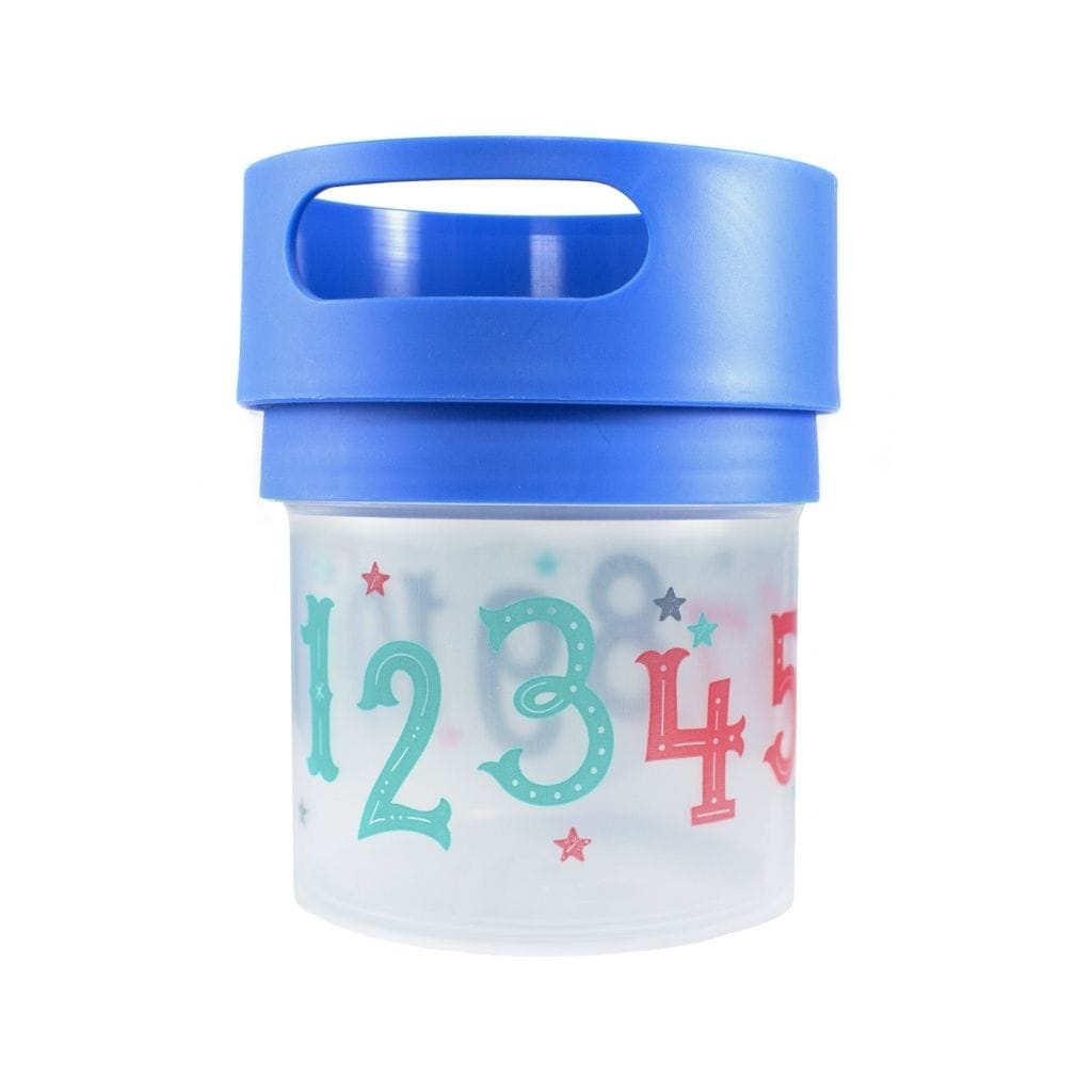 Munchie Mug Spill Proof Toddler Snack Cup 350ml Blue MM-12oz-blue