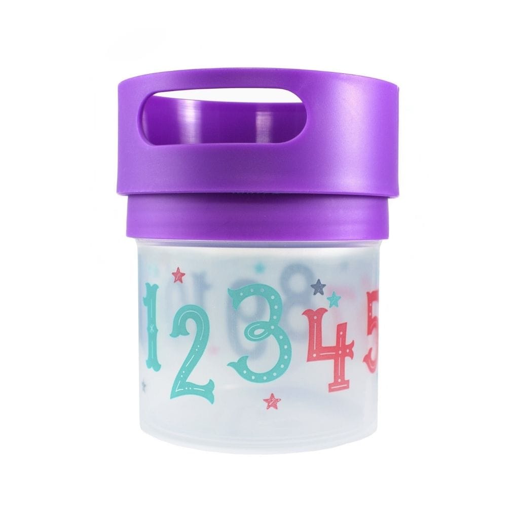 Munchie Mug Spill Proof Toddler Snack Cup 350ml Purple MM-12oz-purple