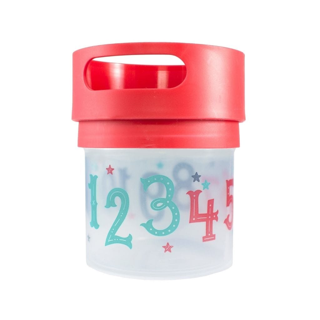 Munchie Mug Spill Proof Toddler Snack Cup 350ml Red MM-12oz-red