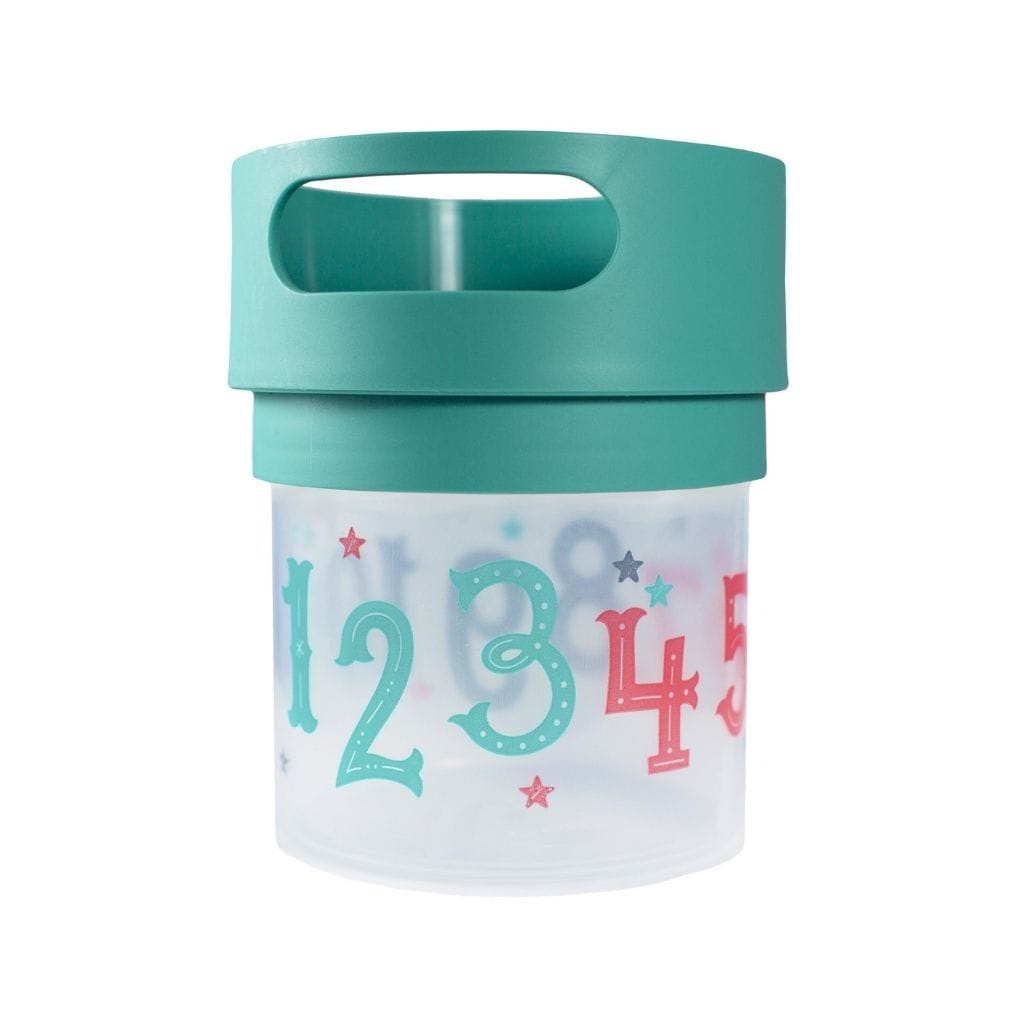 Munchie Mug Spill Proof Toddler Snack Cup 350ml Teal MM-12oz-teal