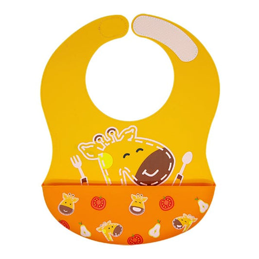 Marcus & Marcus Wide Coverage Silicone Bib Lola Yellow Giraffe MNMBB40-GF