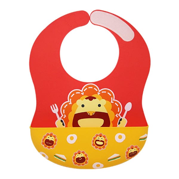 Marcus & Marcus Wide Coverage Silicone Bib Marcus Red Lion MNMBB40-LN