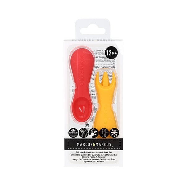 Marcus & Marcus Silicone Palm Grasp Spoon & Fork Set Marcus & Marcus Silicone Palm Grasp Spoon & Fork Set 