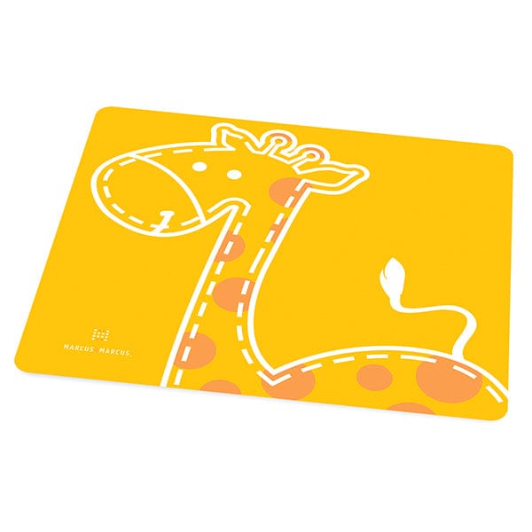 Marcus & Marcus Soft Silicone Animal Patterned Placemat Lola Yellow Giraffe MNMKD02-GF