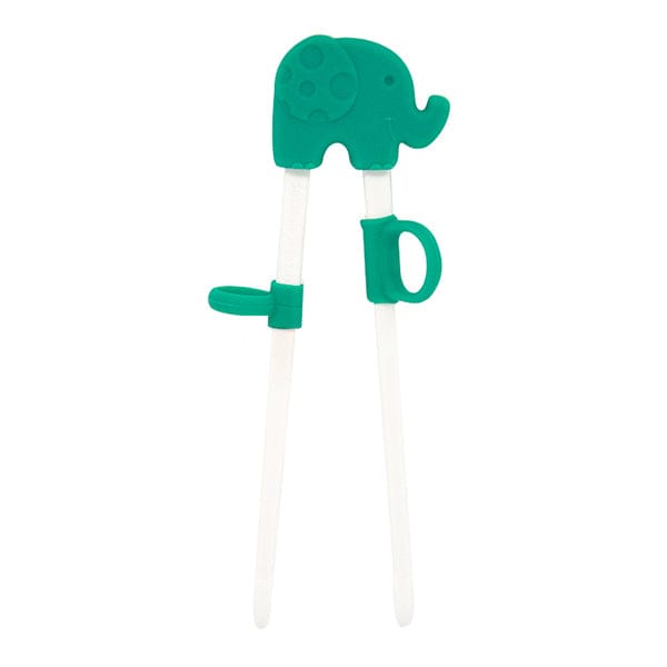 Marcus & Marcus Toddler Learning Right/Left-Handed Chopsticks Ollie Green Elephant MNMKD27-EP