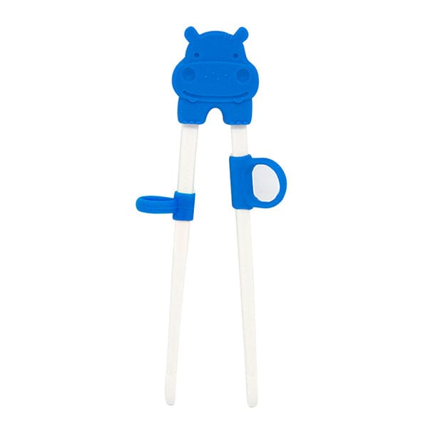 Marcus & Marcus Toddler Learning Right/Left-Handed Chopsticks Lucas Blue Hippo MNMKD27-HP