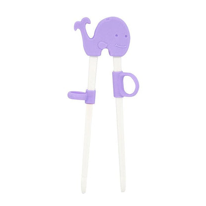 Marcus & Marcus Toddler Learning Right/Left-Handed Chopsticks Willo Lilac Whale MNMKD27-WL