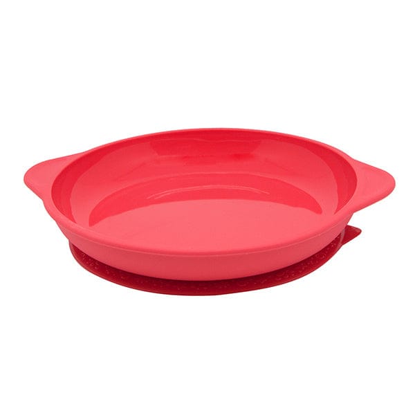 Marcus & Marcus Silicone Round Suction Plate Red MNMKD32LN