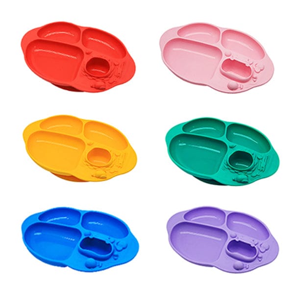 Marcus & Marcus Yummy Dips Suction Divided Plate Marcus & Marcus Yummy Dips Suction Divided Plate 