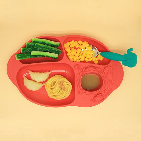 Marcus & Marcus Yummy Dips Suction Divided Plate Marcus & Marcus Yummy Dips Suction Divided Plate 