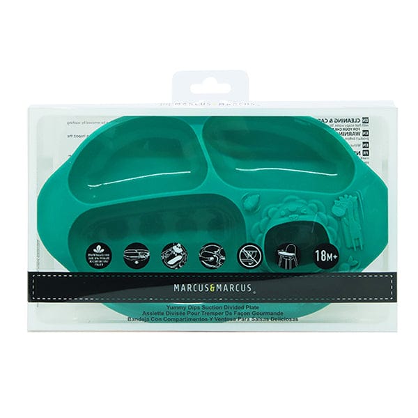 Marcus & Marcus Yummy Dips Suction Divided Plate Marcus & Marcus Yummy Dips Suction Divided Plate 