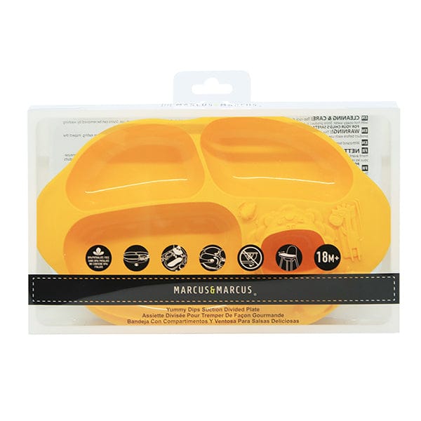 Marcus & Marcus Yummy Dips Suction Divided Plate Marcus & Marcus Yummy Dips Suction Divided Plate 