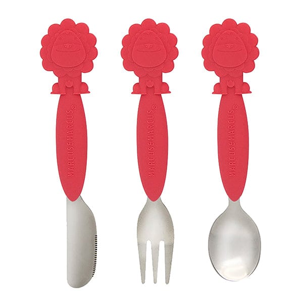 Marcus & Marcus Kids Cutlery 3 pc Set Marcus Red Lion MNMKD37-LN