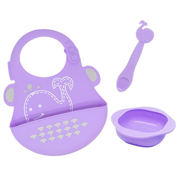 Marcus & Marcus Baby Feeding Set Willo Lilac Whale MNMLS06-WL
