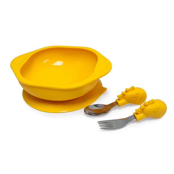 Marcus & Marcus Toddler Mealtime Set Lola Yellow Giraffe MNMLS07-GF