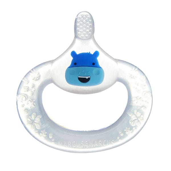 Marcus & Marcus Baby Teething Silicone Toothbrush Lucas Blue Hippo MNMRC02-HP