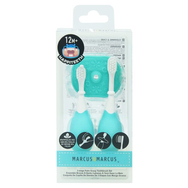 Marcus & Marcus Stage 3 Palm Grasp Training Toddler Toothbrush Set Marcus & Marcus Stage 3 Palm Grasp Training Toddler Toothbrush Set 