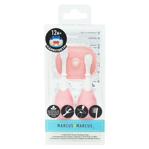 Marcus & Marcus Stage 3 Palm Grasp Training Toddler Toothbrush Set Marcus & Marcus Stage 3 Palm Grasp Training Toddler Toothbrush Set 