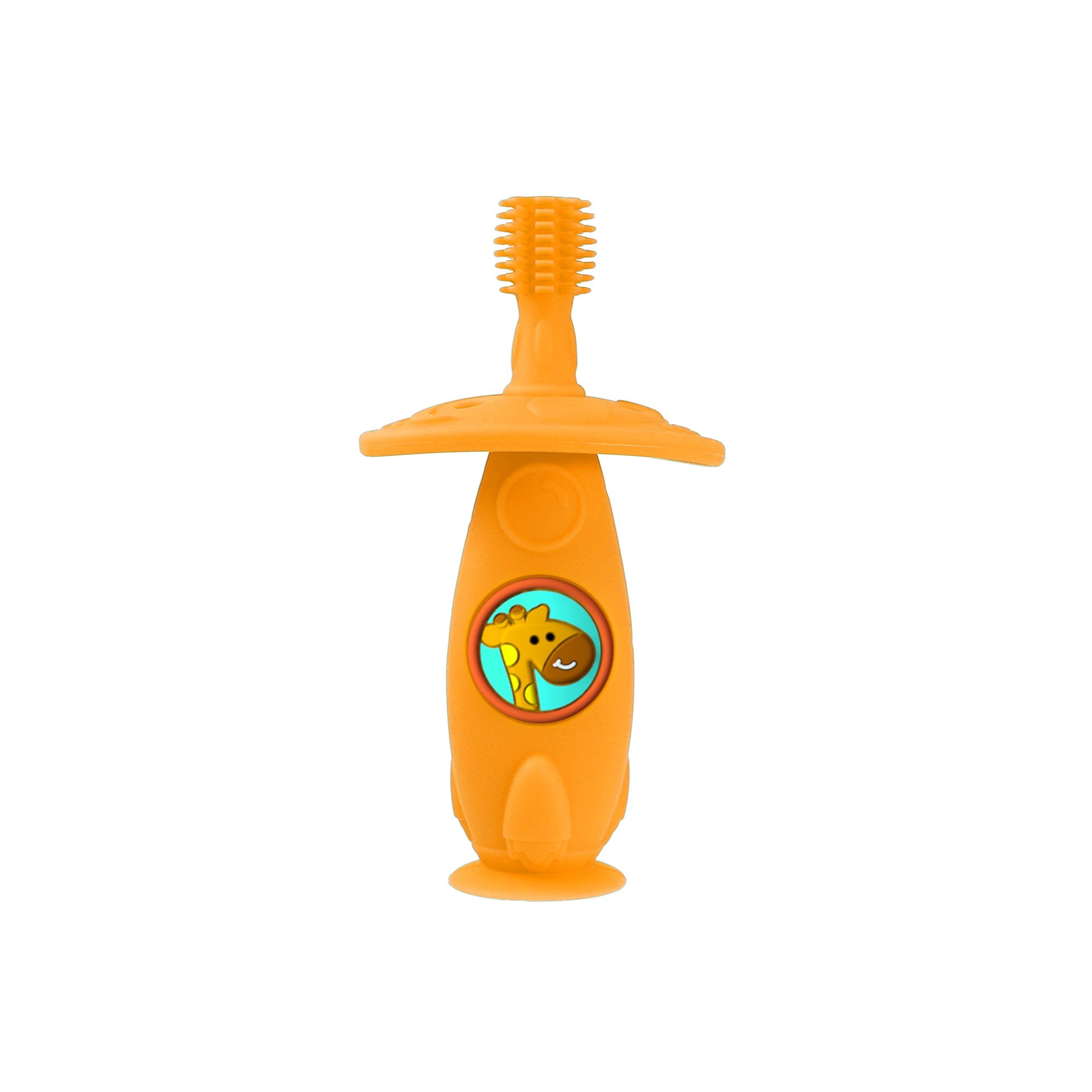 Marcus & Marcus Self Training 360° Silicone Toddler Toothbrush Lola Yellow Giraffe MNMRC12-GF