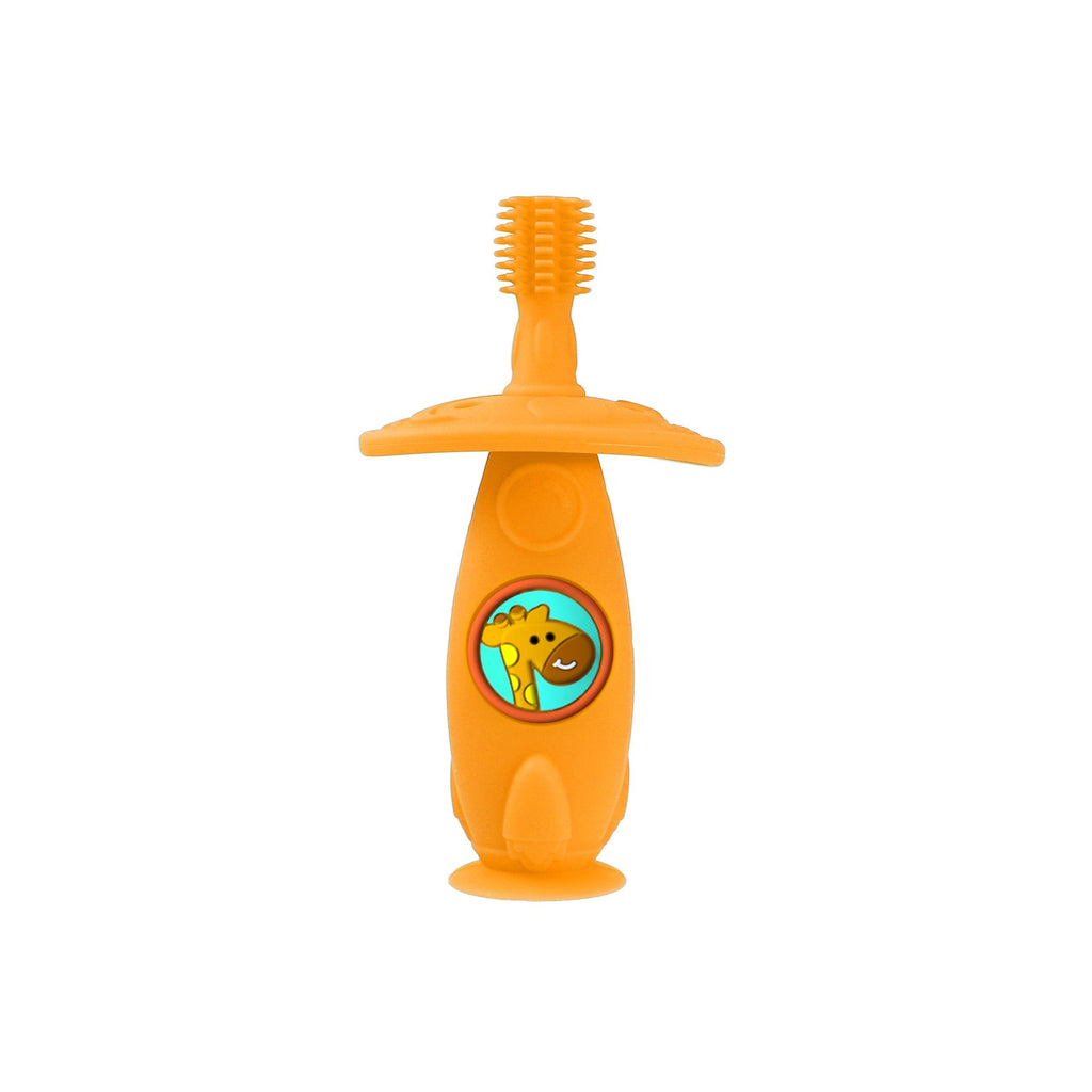 Marcus & Marcus Self Training 360° Silicone Toddler Toothbrush Lola Yellow Giraffe MNMRC12-GF