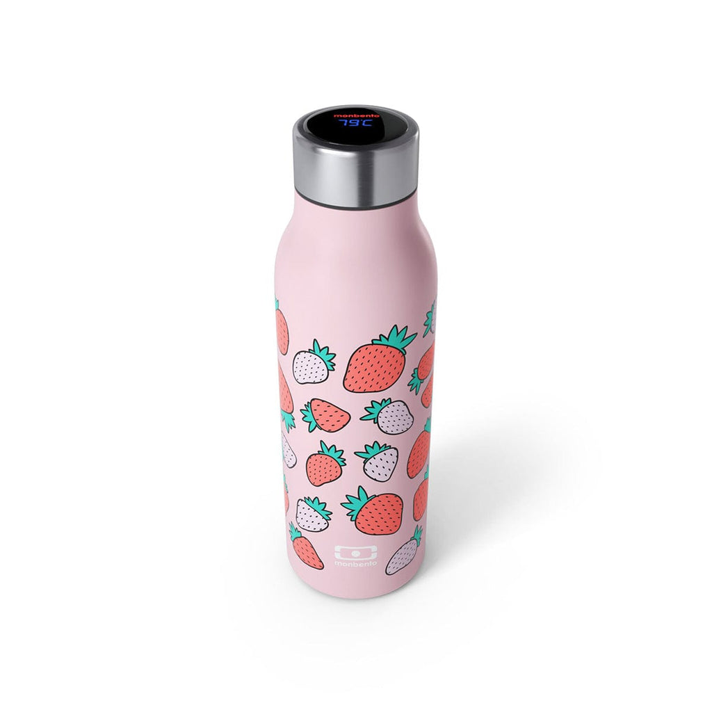 Monbento Genius Graphic Strawberry The Smart Insulated Stainless Steel Bottle 500ml Monbento Genius Graphic Strawberry The Smart Insulated Stainless Steel Bottle 500ml 