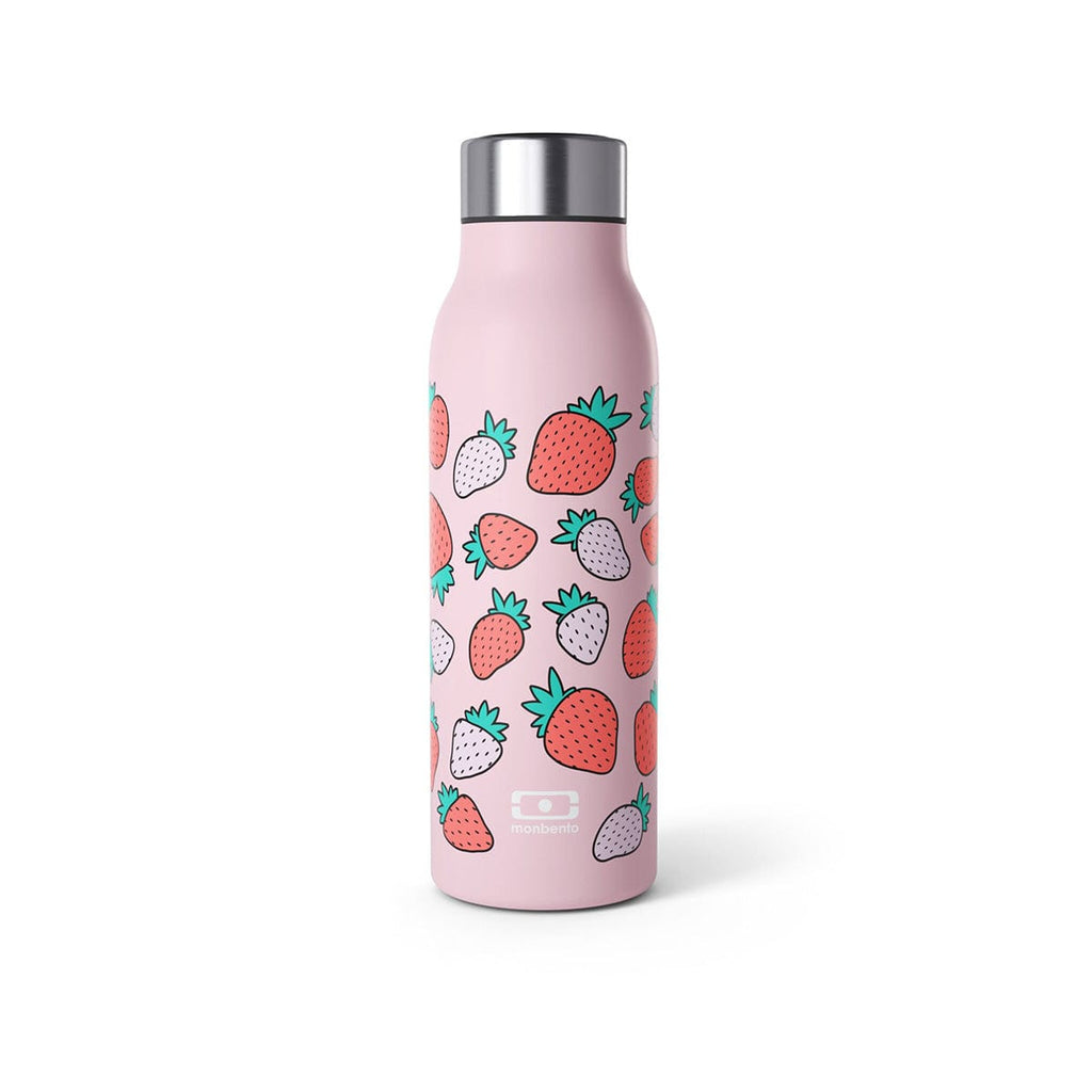 Monbento Genius Graphic Strawberry The Smart Insulated Stainless Steel Bottle 500ml Monbento Genius Graphic Strawberry The Smart Insulated Stainless Steel Bottle 500ml 