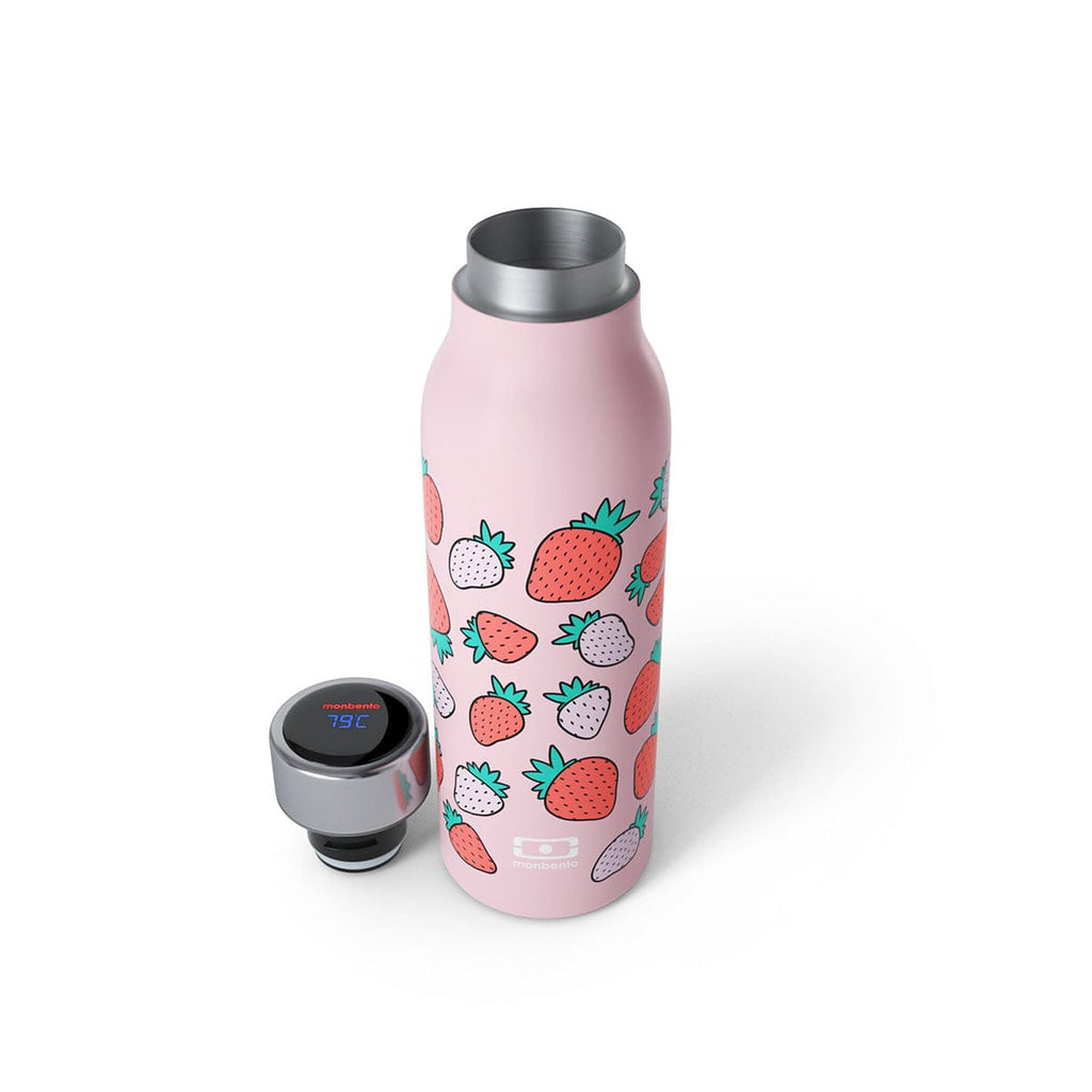 Monbento Genius Graphic Strawberry The Smart Insulated Stainless Steel Bottle 500ml Monbento Genius Graphic Strawberry The Smart Insulated Stainless Steel Bottle 500ml 