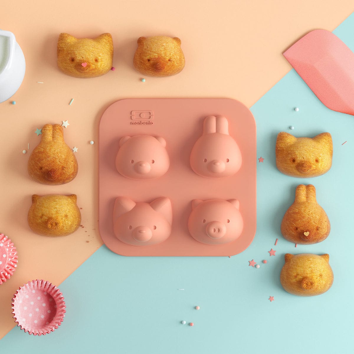 Monbento Silifriends Animal-shaped Silicone Moulds, Set of 2 Monbento Silifriends Animal-shaped Silicone Moulds, Set of 2 