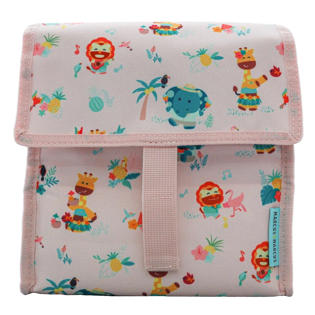 Marcus & Marcus Foldable Insulated Lunch Bag Tropical Pink MNMKD47-PK