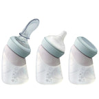Marcus & Marcus Silicone Angled Feeding Bottle & Spoon Marcus & Marcus Silicone Angled Feeding Bottle & Spoon 