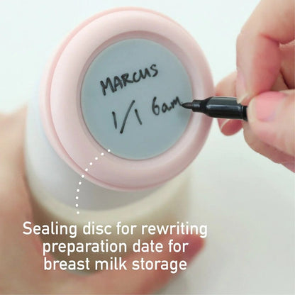 Marcus & Marcus Silicone Angled Feeding Bottle & Spoon Marcus & Marcus Silicone Angled Feeding Bottle & Spoon 