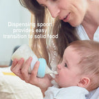 Marcus & Marcus Silicone Angled Feeding Bottle & Spoon Marcus & Marcus Silicone Angled Feeding Bottle & Spoon 