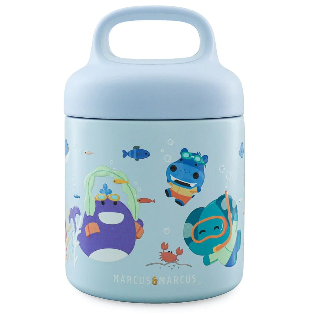 Marcus & Marcus Thermal Food Jar 300ml Sealife Blue MNMBB46-BL