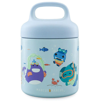 Marcus & Marcus Thermal Food Jar 300ml Sealife Blue MNMBB46-BL